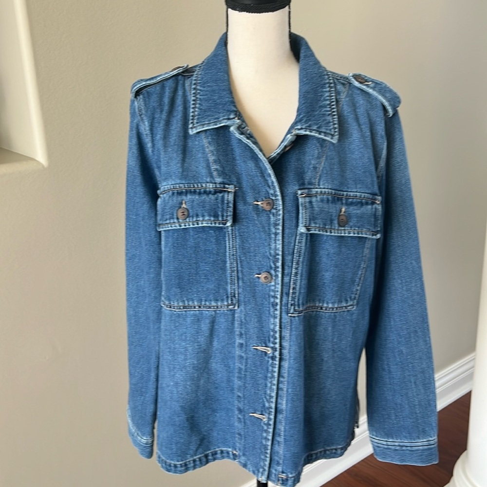 Anthropologie Dear John Jean shirt Jacket
